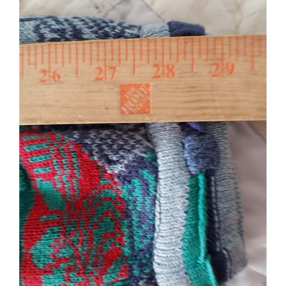 Tundra Multicolor Patterned Turtleneck Sweater - Purple, Red, Green, Blue - Picture 13 of 13
